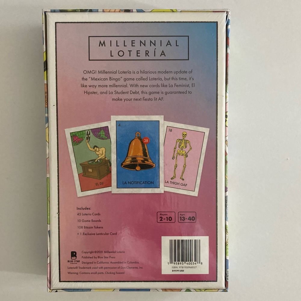 MILLENNIAL LOTERIA Mexican Bingo